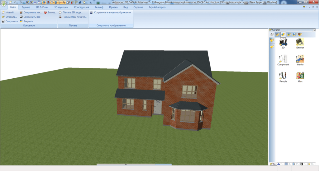 Ashampoo 3D CAD Architecture Дом