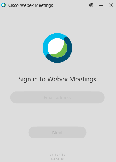Cisco Webex Meetings Начало работы