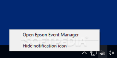 Epson Event Manager Запуск в системном трее