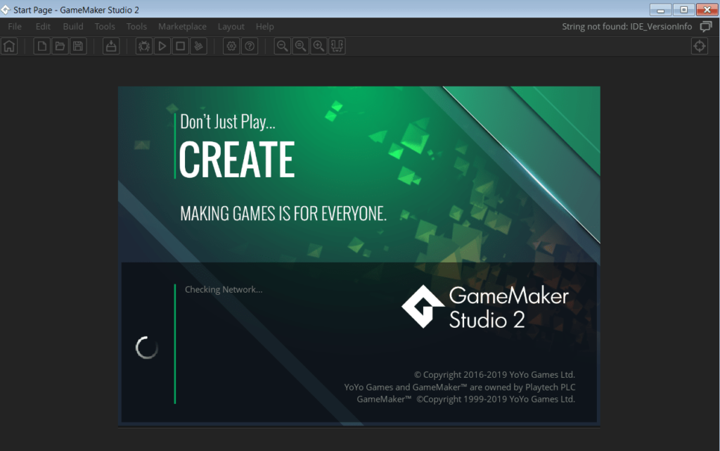 GameMaker Studio Главное меню