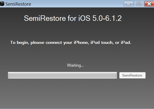 iOS Restore Первый запуск