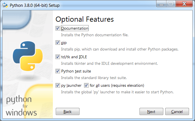 Python Опции