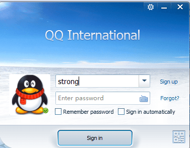 QQ Вход в систему