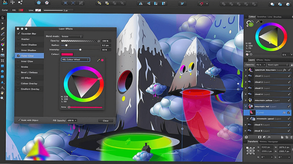 Affinity Designer Layer effects