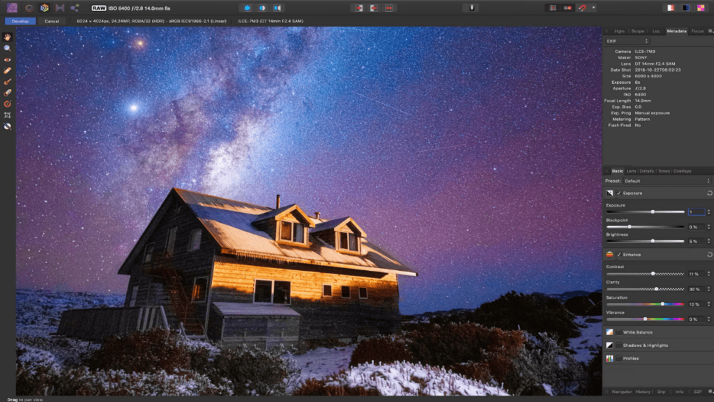 Affinity Photo Working with raw format