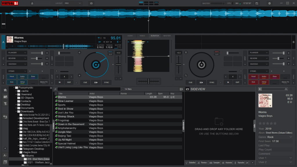 Atomix Virtual DJ Pro layout