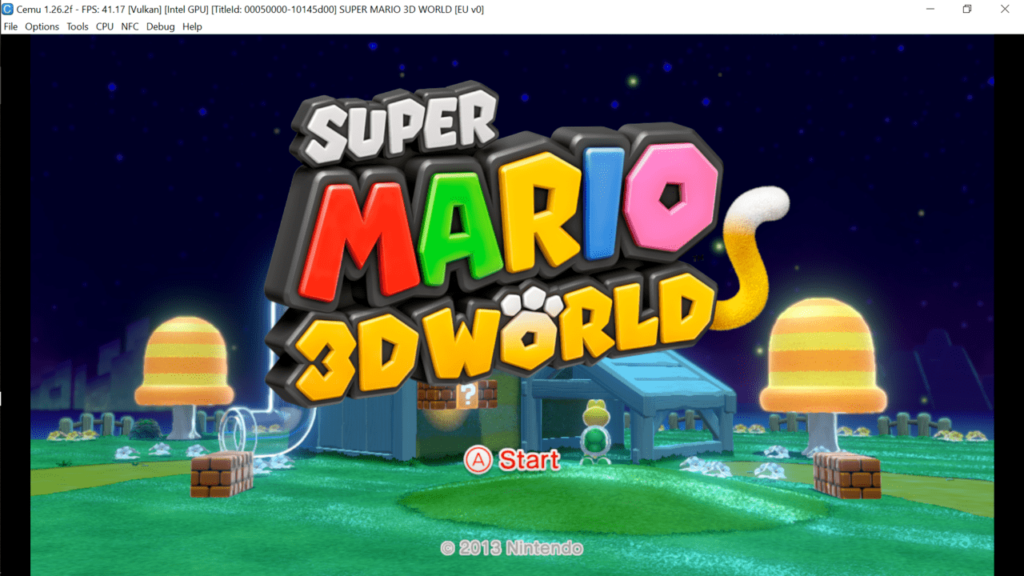 Cemu Super Mario 3D World emulation