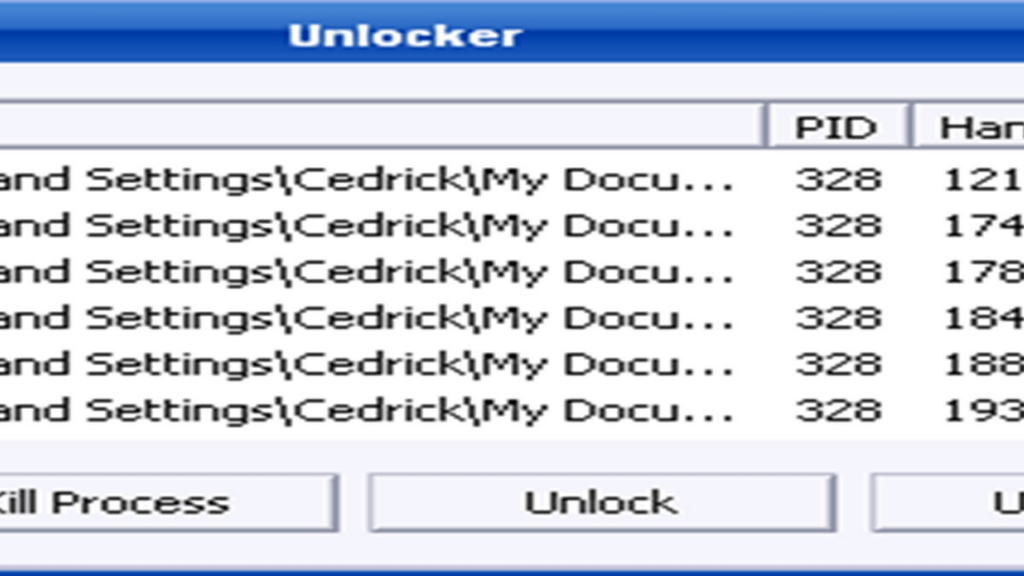 Unlocker Unlock button