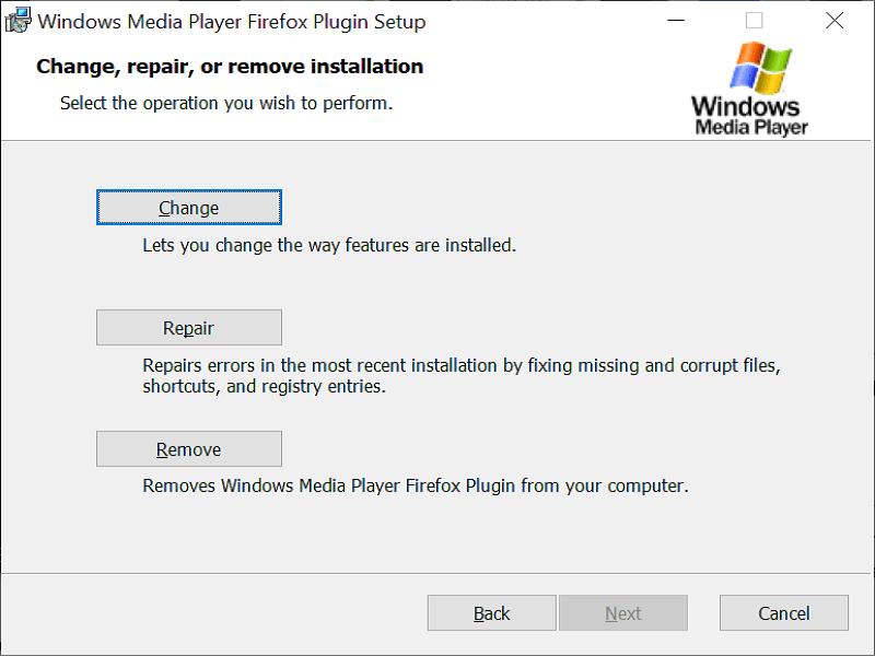 Windows Media Player Firefox Plugin Installation Choose Action