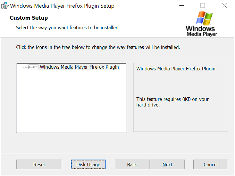 Windows Media Player Firefox Plugin Installation Select Destination