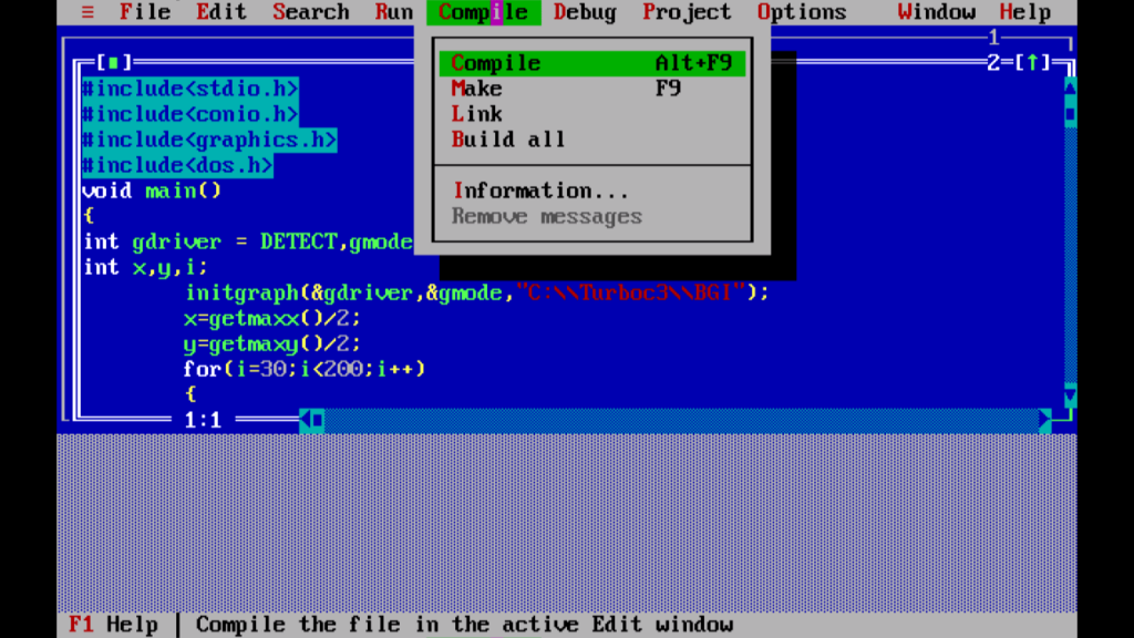 Turbo C Compile