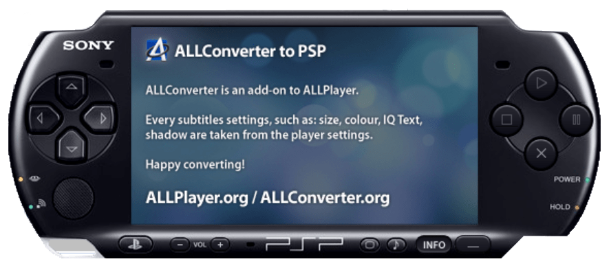 ALLConverter to PSP About window
