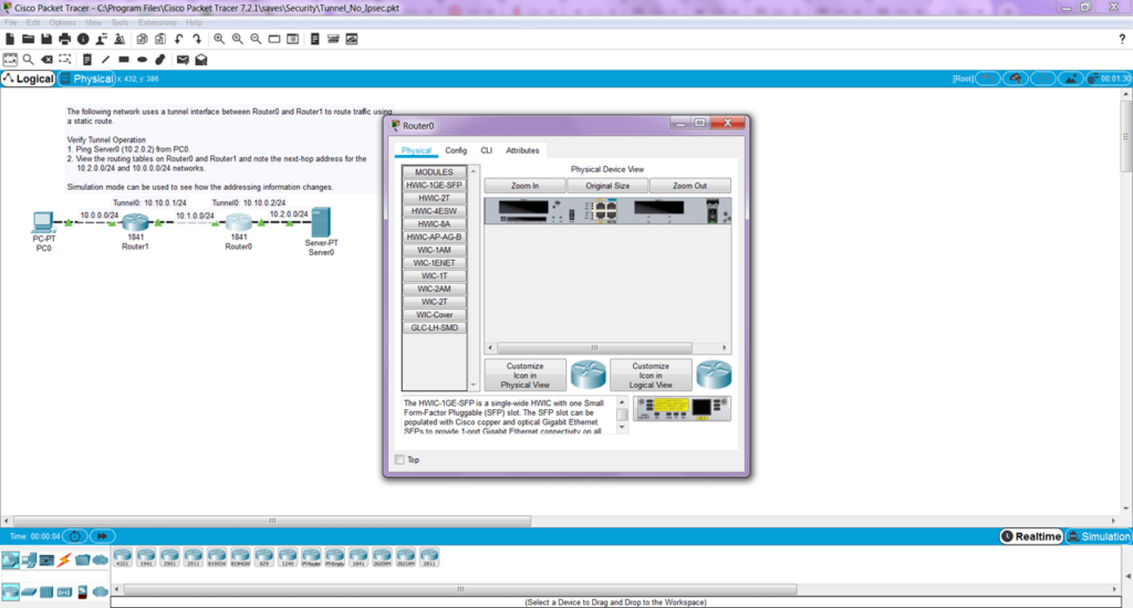 Cisco Packet Tracer Attributes