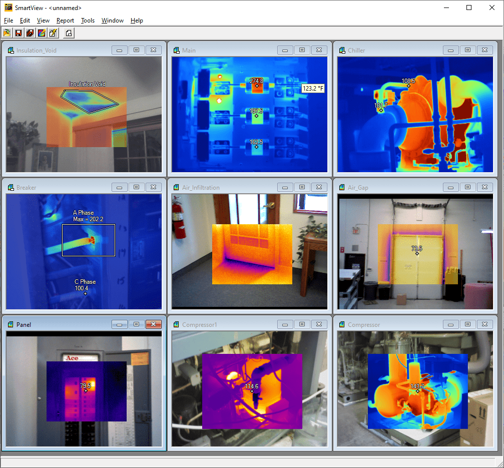 Fluke SmartView Thermal pictures