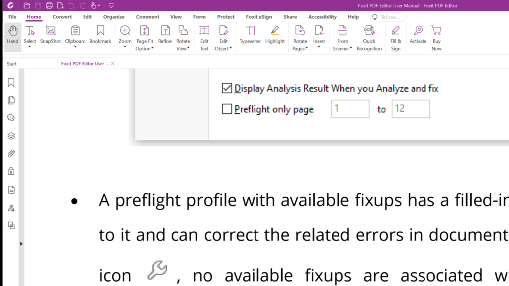 Foxit PDF Editor Welcome screen