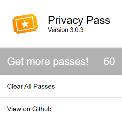 Privacy Pass Get more passes