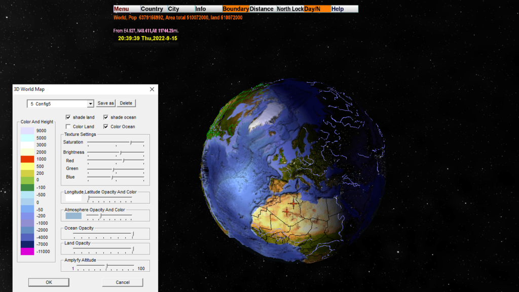 3D World Map Editor