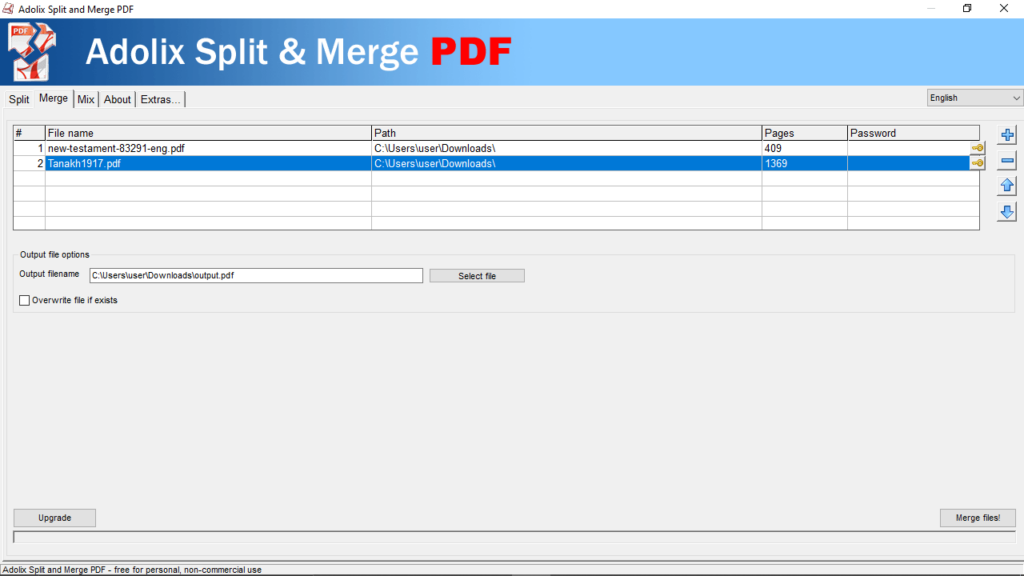 Adolix Split Merge PDF Mix