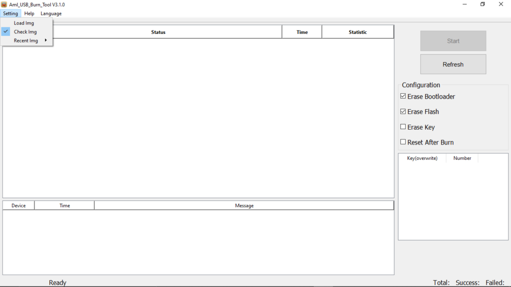 Amlogic USB Burning Tool Load Img