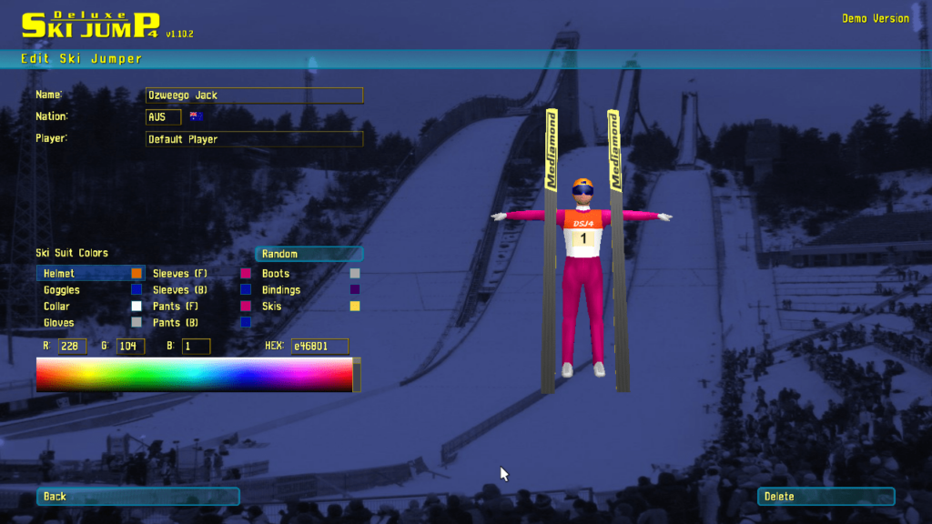 Deluxe Ski Jump Edit character