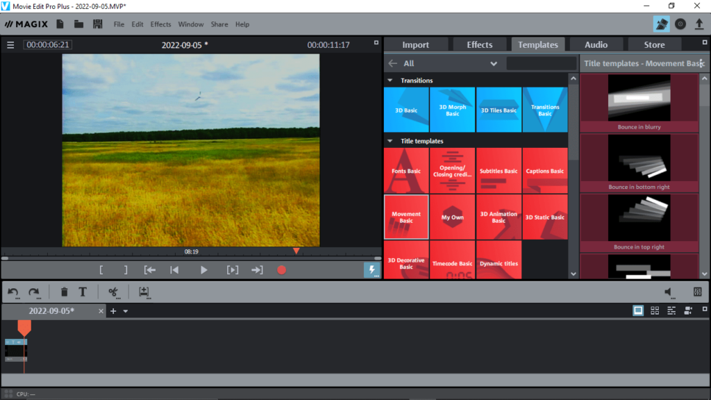 Magix Video Deluxe Transitions