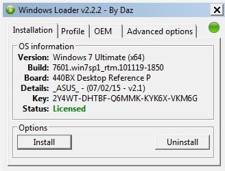 Windows 7 Loader Installation