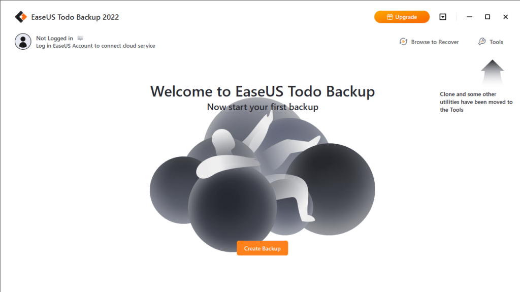 EaseUS Todo Backup Homepage