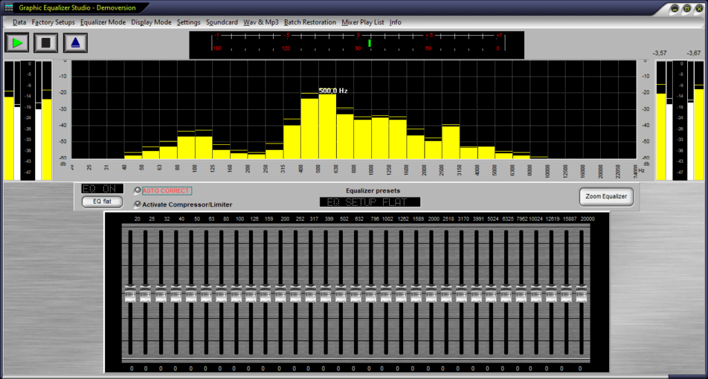 Graphic Equalizer Studio Multiband equalizer