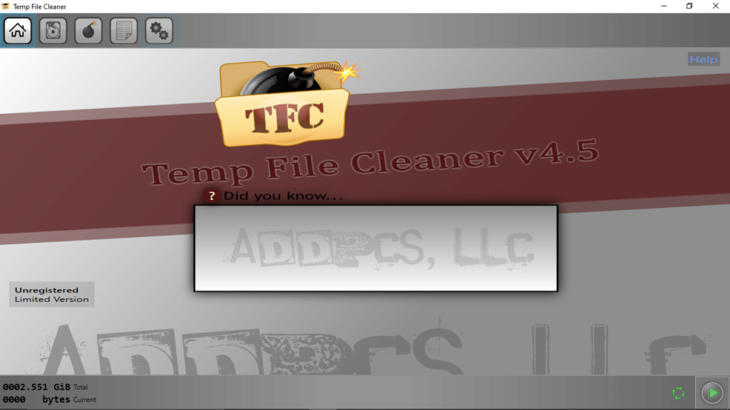 Temp File Cleaner Homepage