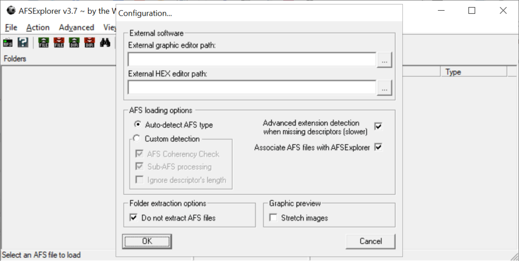AFS Explorer Configuration