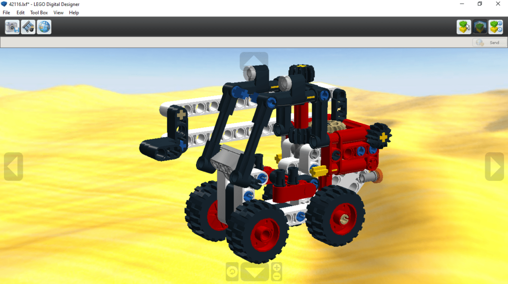 LEGO Digital Designer Preview model on different backgrounds