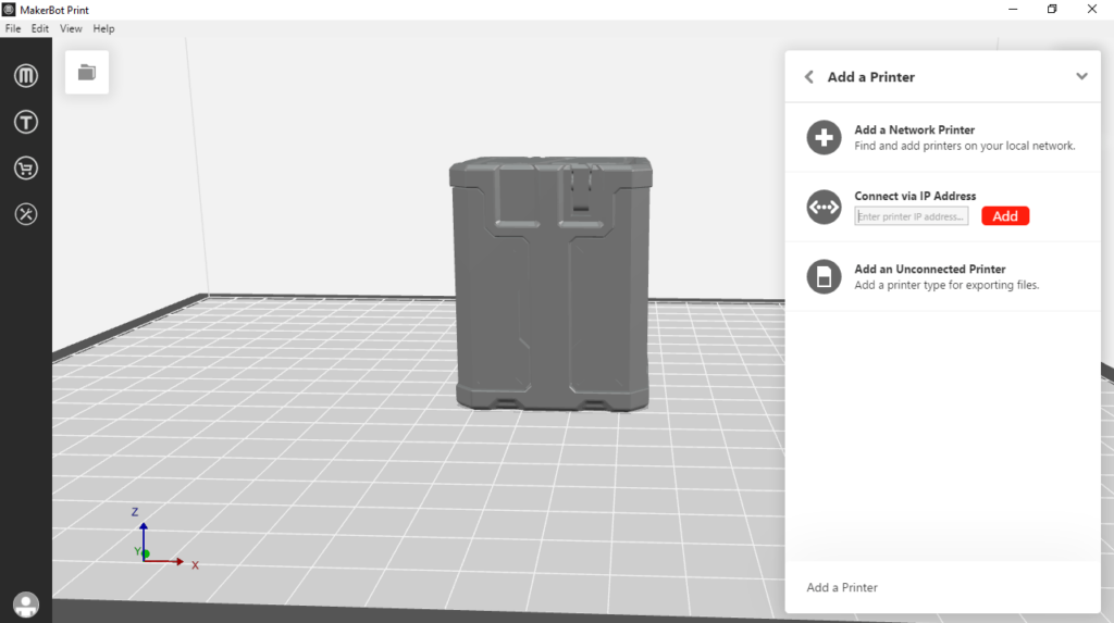 MakerBot Add a printer