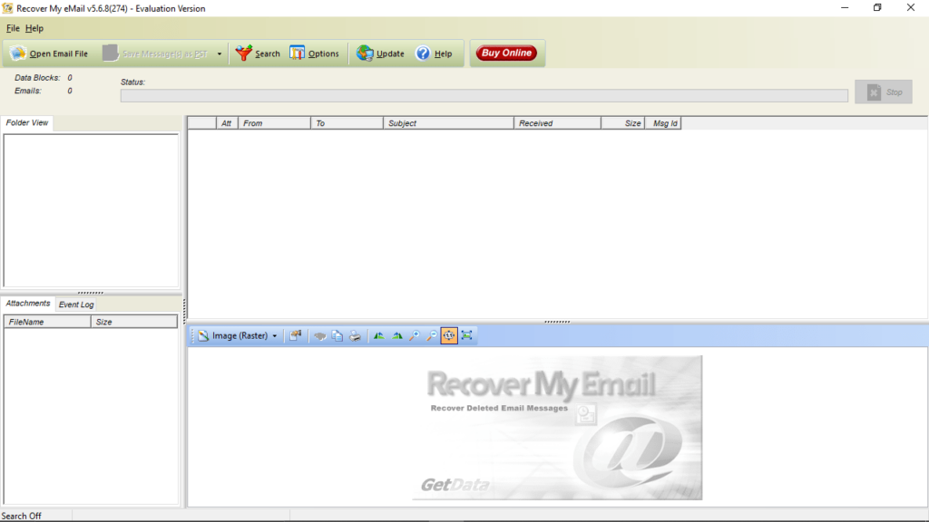 Recover My Email Workspace