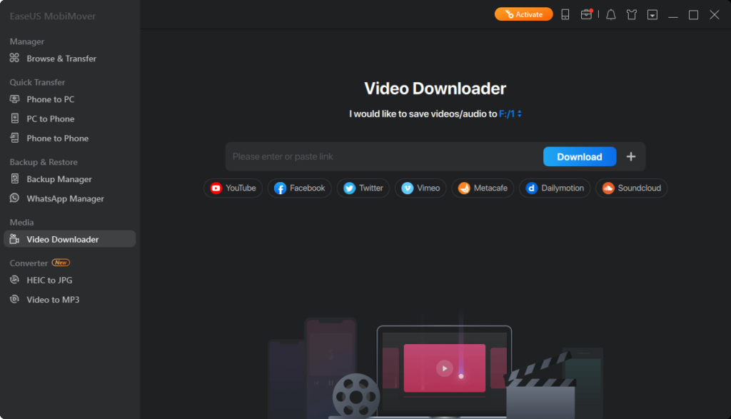 MobiMover Video downloader
