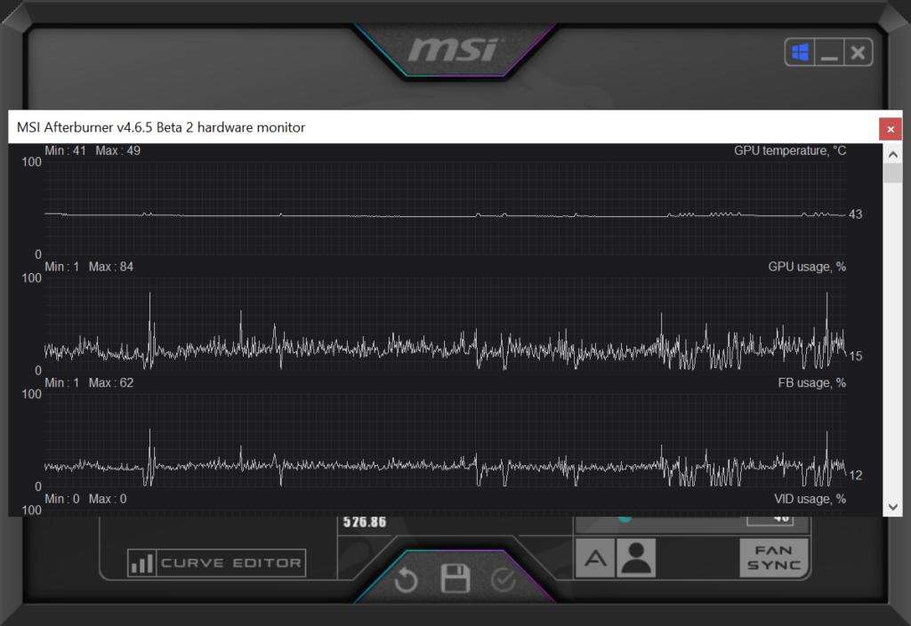 MSI Afterburner Monitoring