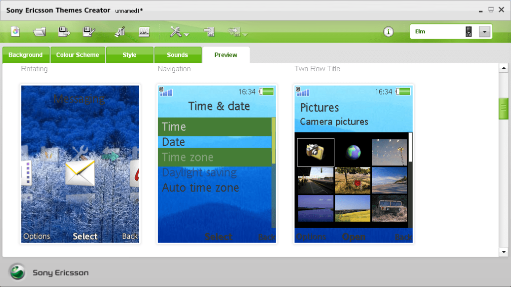Sony Ericsson Themes Creator Preview