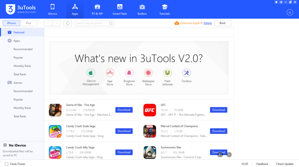 3uTools Download apps