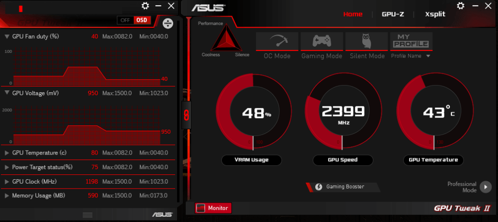 ASUS GPU Tweak Homepage