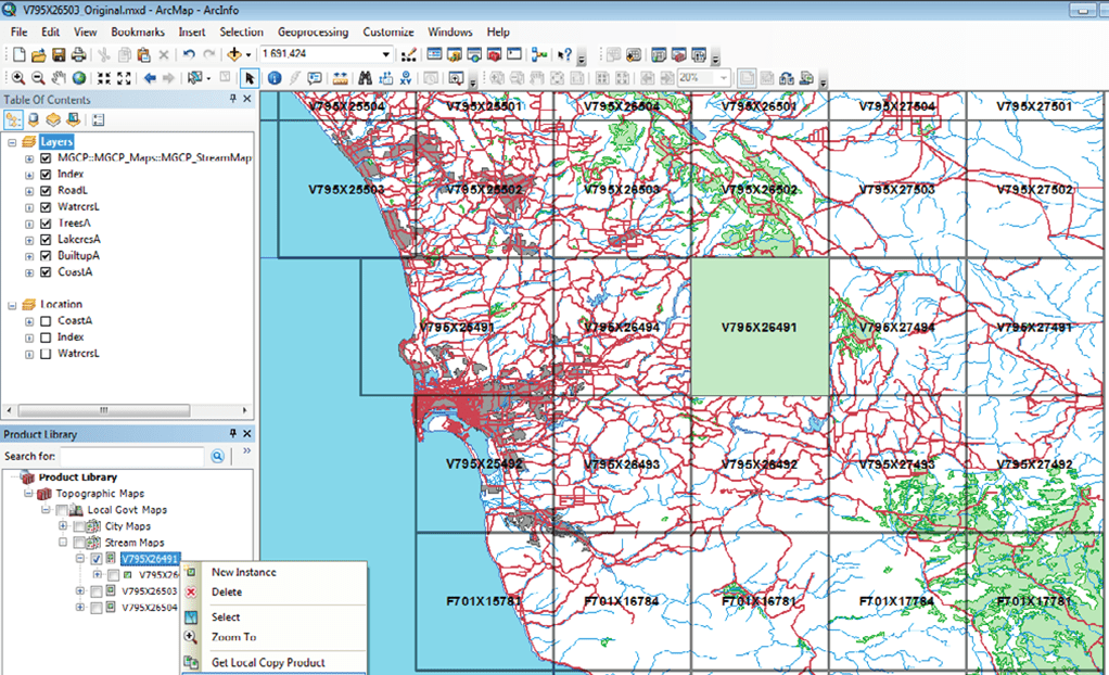 Esri Production Mapping Map example