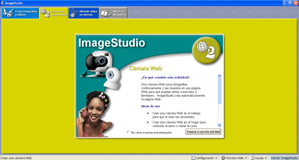 ImageStudio Connect web cam