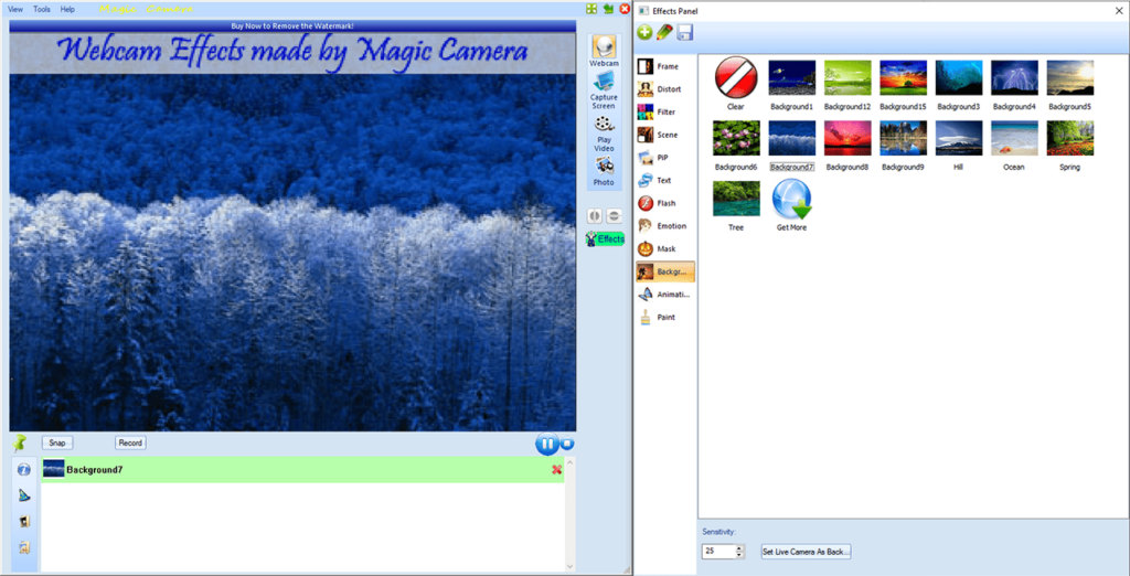 Magic Camera Background images