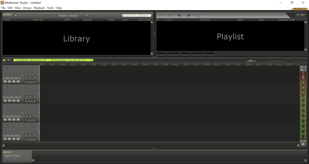 Mixmeister Studio Music library