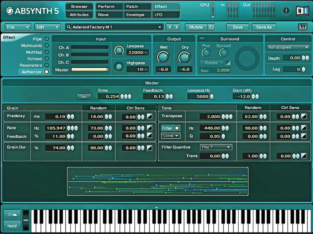 ABSYNTH Available filters