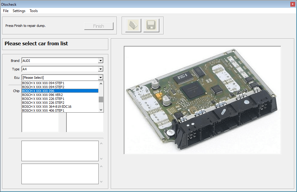 Immo Cleaner 2 Module selection