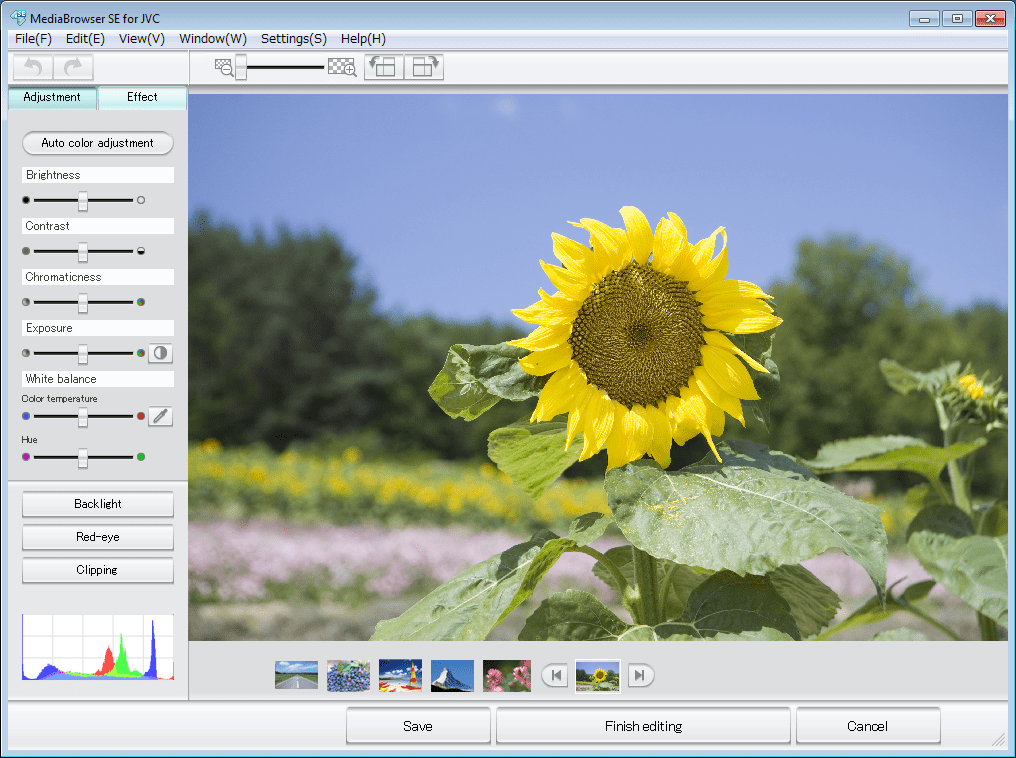 MediaBrowser JVC Graphics editing tools
