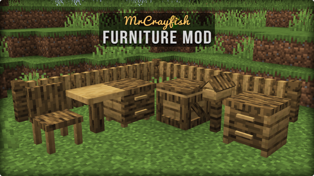 MrCrayfishs Furniture Wood items