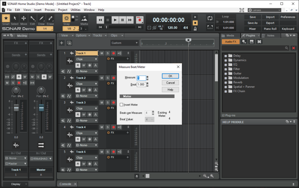 SONAR Home Studio Audio editor