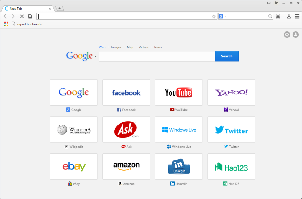 Baidu Browser Home page