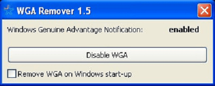 WGA Remover Disable WGA