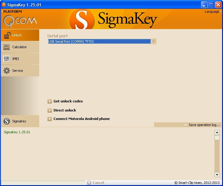 SigmaKey Parameter entsperren